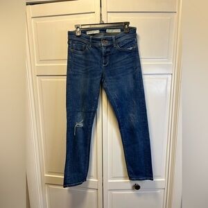 Pilcro and the Letterpress Slim Boyfriend Jeans Size Women’s 26 Color Blue